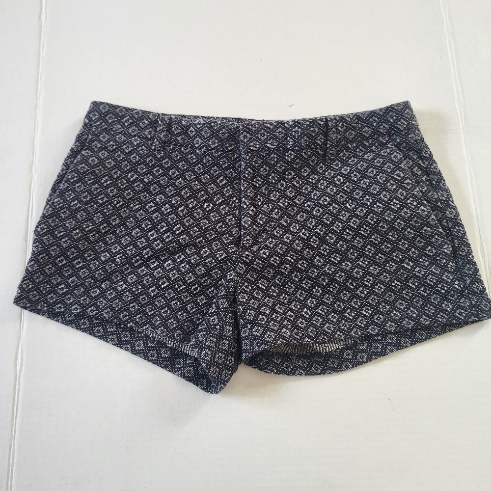Banana Republic Short Size 2 Geometric Diamonds Tweed Cotton Career Casual